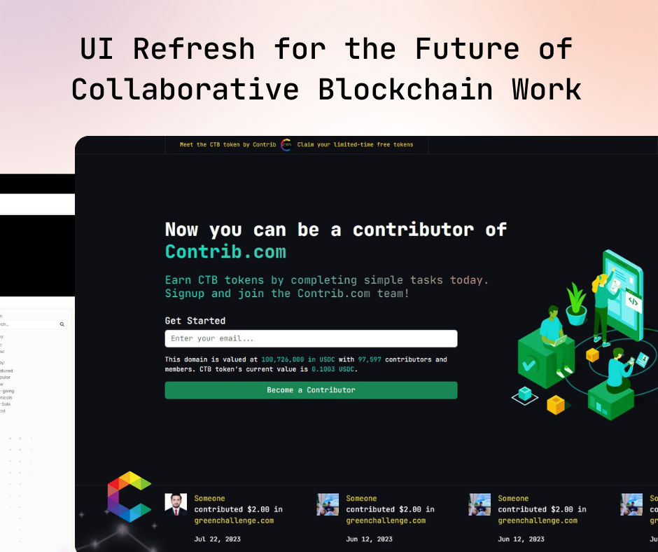 Introducing the New Contrib.com: A Dark, Modern UI for the Future of Collaborative Work